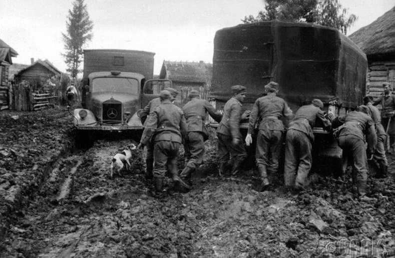 "Мерседес" ачааны машинууд Зөвлөлтийн замд, 1941 он