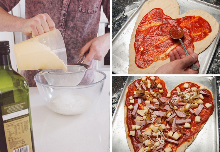 Зүрхэн хэлбэртэй пицца хэрхэн хийх вэ?