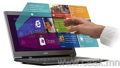 Windows 8 -д зориулсан ер бусын интерфейс